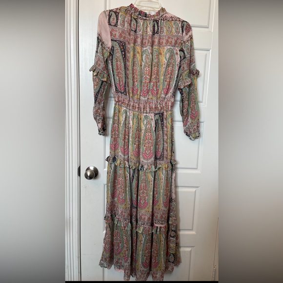 ILLA ILLA Woman’s Paisley Boho Print Maxi Dress. Size: Small Preloved - Picture 9 of 13